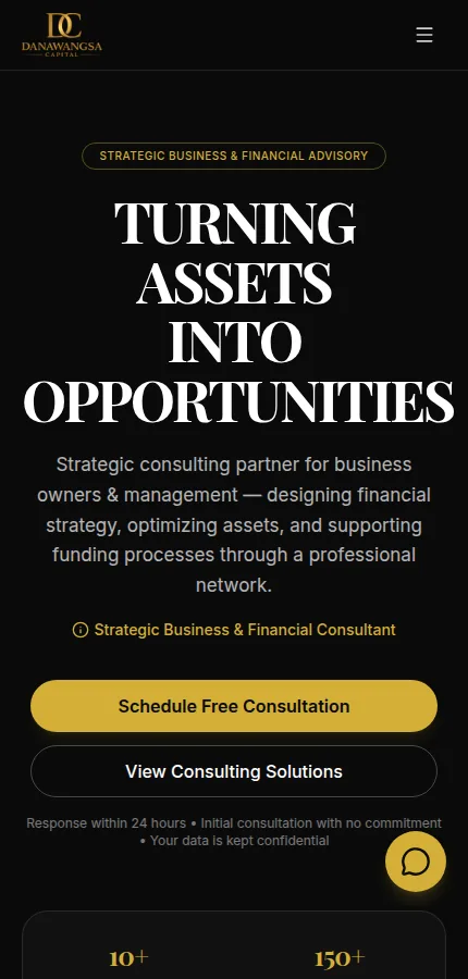 Danawangsa Capital mobile-sized public page preview